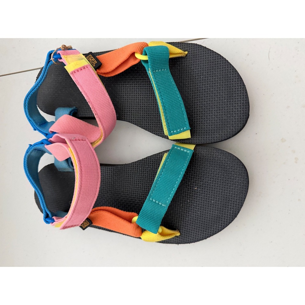 Teva Original Universal Multi Color Block Sport Sandals 1003987 Womens 7 - Picture 3 of 6